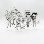 Sketchy Acrylic Character Standees (set of 4)